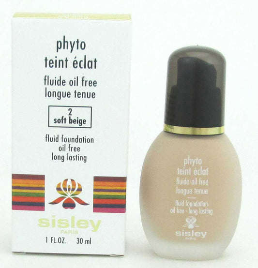 Sisley Phyto Teint Eclat Fluid Foundation Oil-Free #2Soft Beige 1.0oz