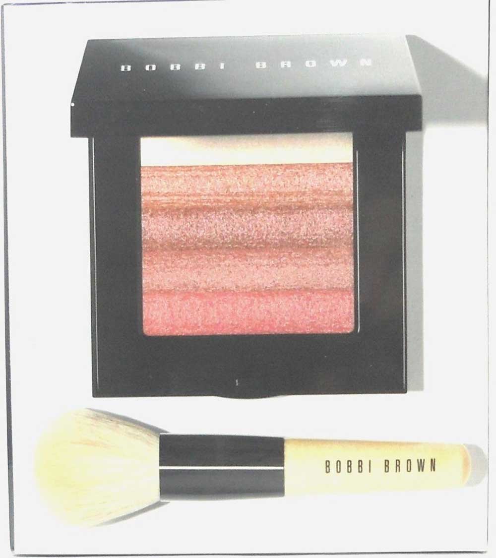 Bobbi Brown ROSE Shimmer Brick Set with Brush.New in Sealed Box