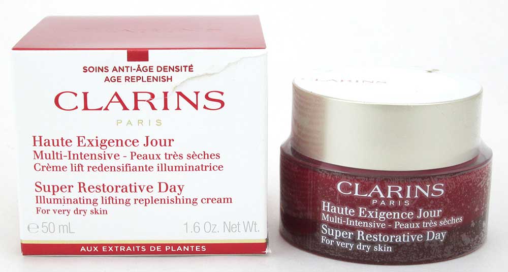 Clarins Super Restorative Day Cream for very dry skin 50 ml Damaged B