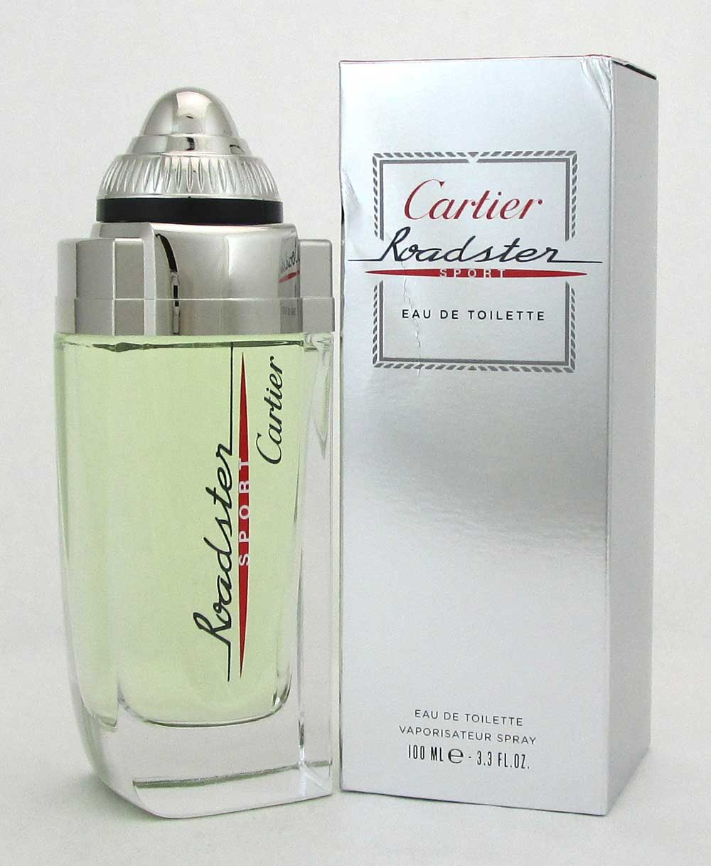 Roadster Sport by Cartier EDT Spray 3.3 oz / 100 ml Men *Damaged Box