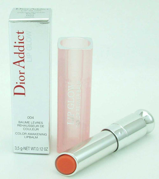 Dior Addict Lip Glow Color Awakening Lip Balm 004Coral 3.5g/0.12ozNIB