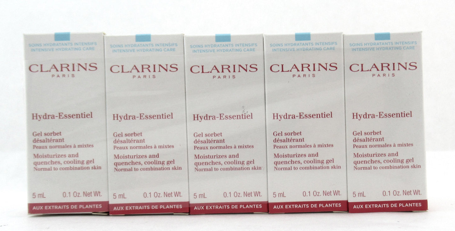 Clarins Hydra-Essentiel Cooling Gel Normal to Combo Skin Sample 0.1 oz Lot of 10