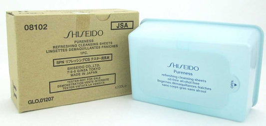 Shiseido Purness Refreshing Cleansing Sheets 30 Count *Tester Box
