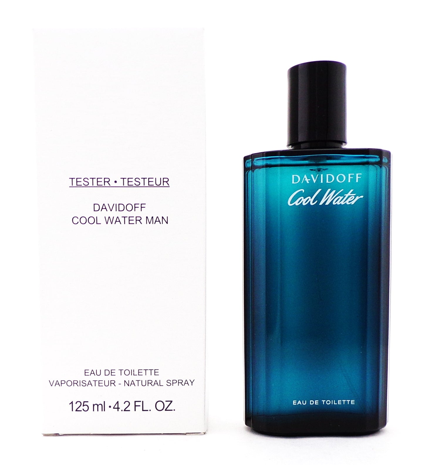 Cool Water by Davidoff 4.2 oz. Eau de Toilette Spray for Men New Tester w/Cap