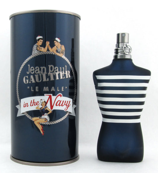 Jean Paul Gaultier Le Male In The Navy Edition Eau De Toilette Spray 125 ml./ 4.2 oz. Damaged Can