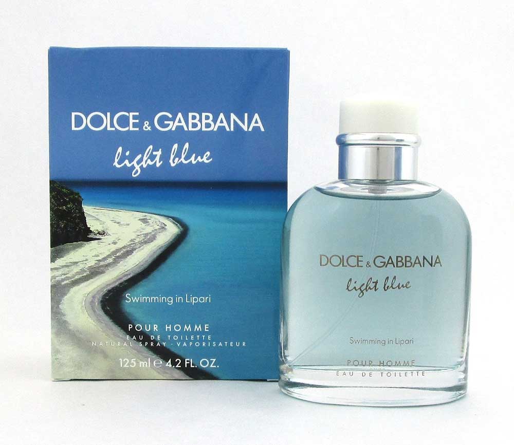 D&G Light Blue Swimming In Lipari EDT Spray 4.2 oz. Men *Damaged Box