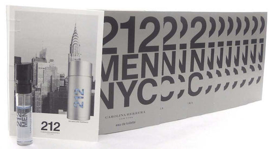 212 MEN NYC Carolina Herrera EDT Spray Sample Vials PACK of 12 pcs.