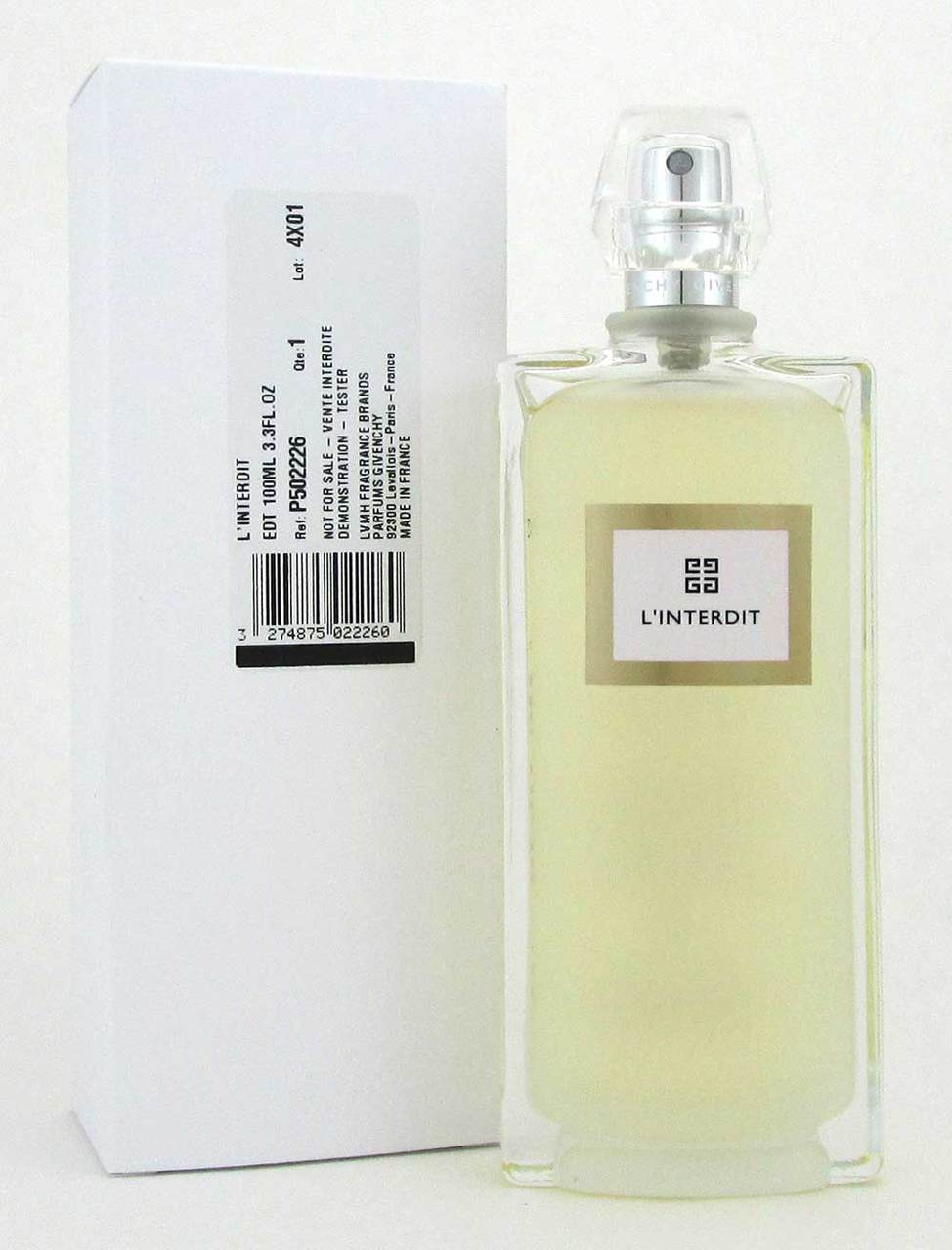 L'Interdit by Givenchy Eau de Toilette Spray 3.3oz for Women *Tester