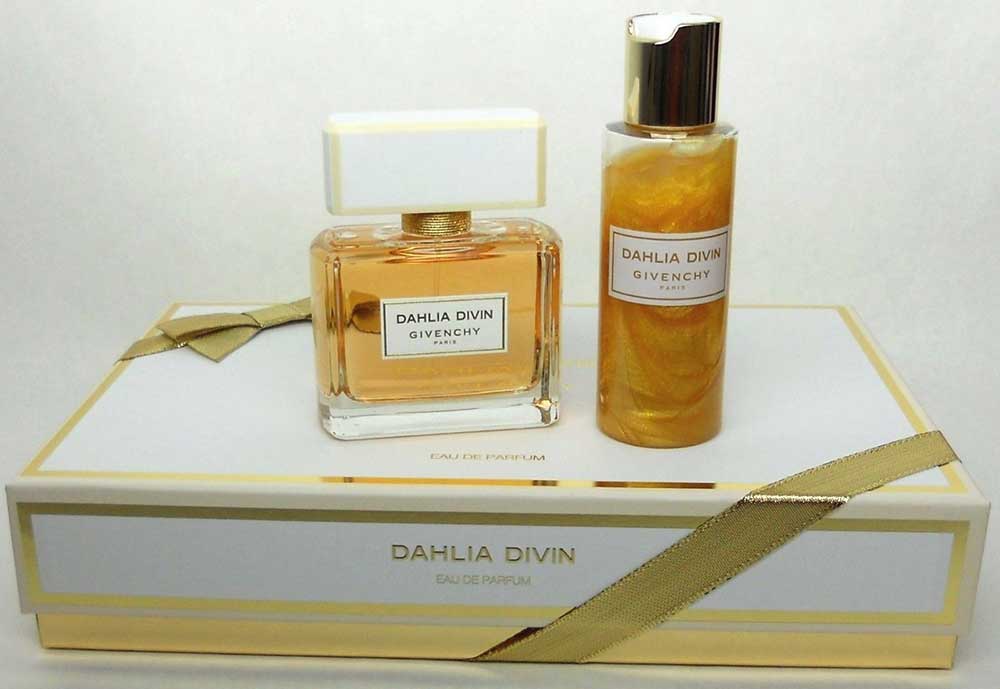 Givenchy Dahlia Divin EDP Spray 2.5 oz.+Skin Dew 3.3 oz.Gift Set.NIB