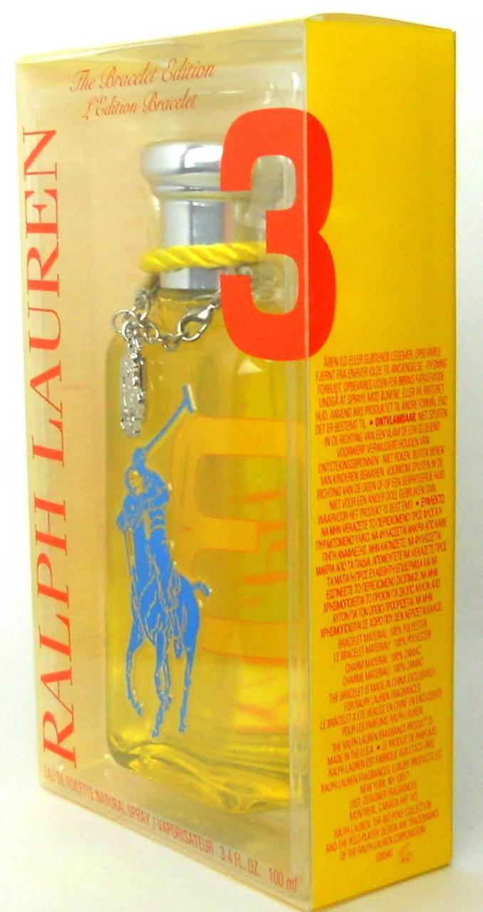 POLO BIG PONY #3 By Ralph Lauren Perfume EDT Spray 3.4 oz. New