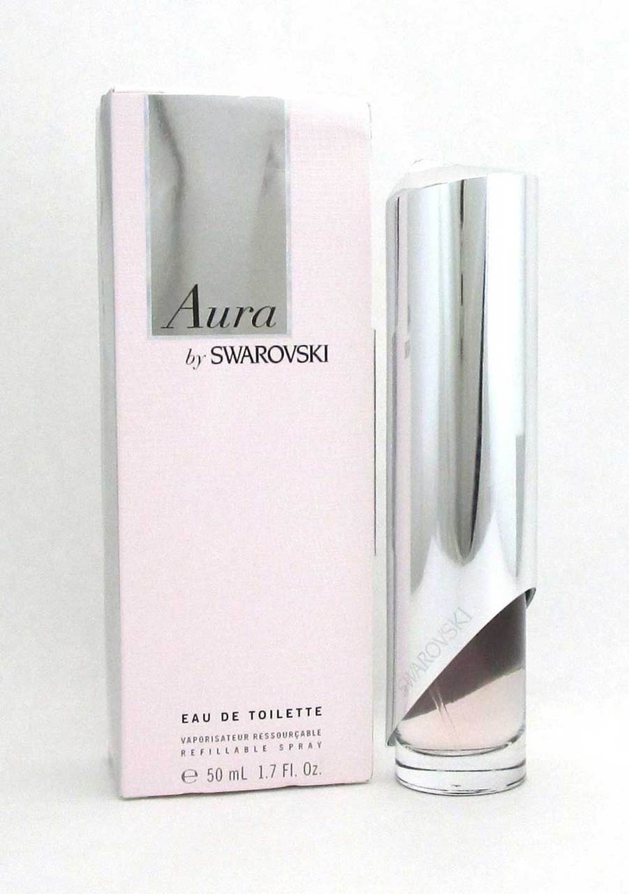 Aura by Swarovski Eau de Toilette Refillable Spray 1.7oz.*Damag.Box