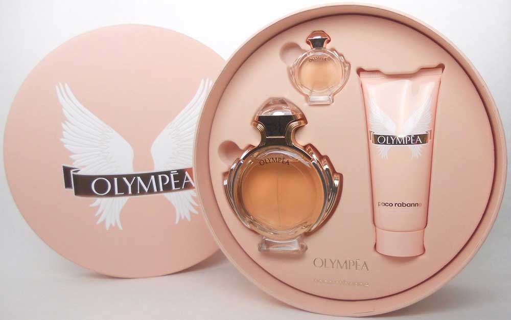 Paco Rabanne Olympea for Women Eau de Parfum 2.7oz. 3pc.Gift Set.NIB