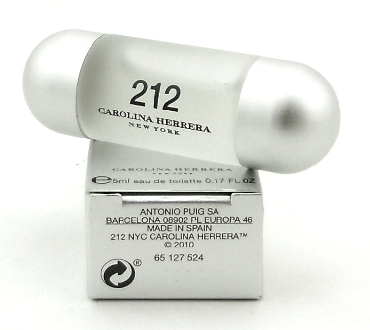 Carolina Herrera 212 NYC 0.17 oz / 5 ml Mini Eau de Toilette Women Splash