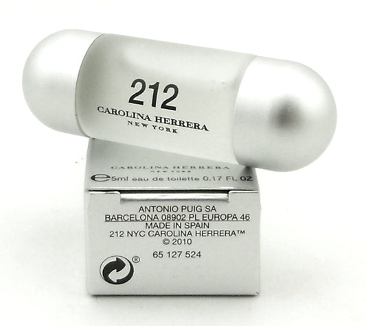 Carolina Herrera 212 NYC 0.17 oz / 5 ml Mini Eau de Toilette Women Splash