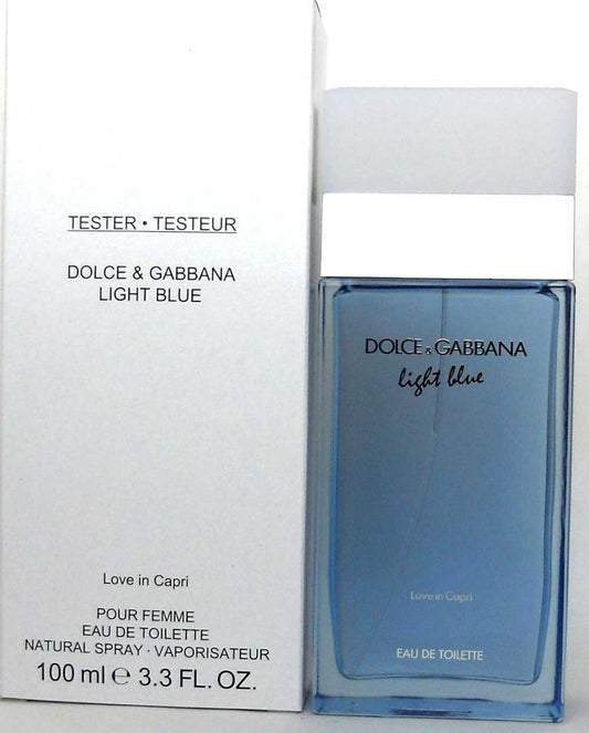 Dolce & Gabbana Light Blue Love In Capri 3.3 oz.EDT Spray. *Tester