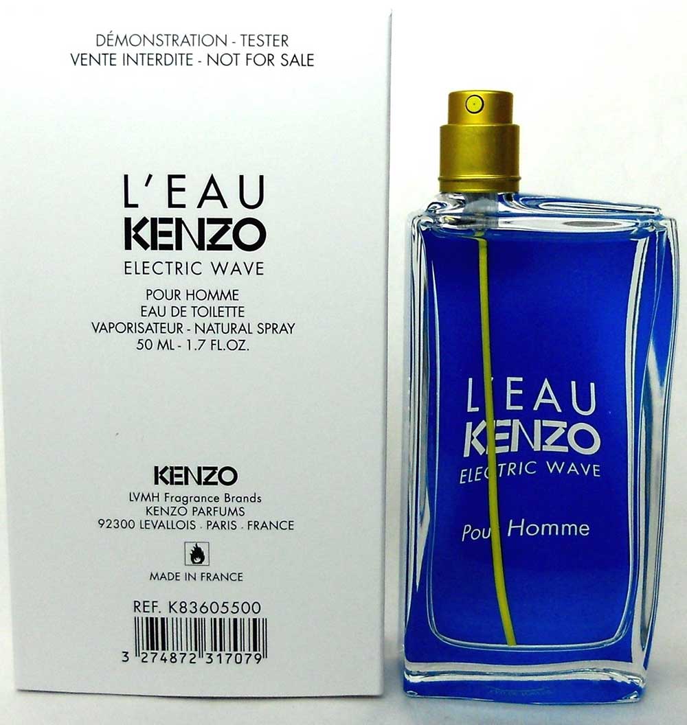 L'eau Kenzo Electric Wave Pour Homme 1.7 oz. EDT Spray.*Tester