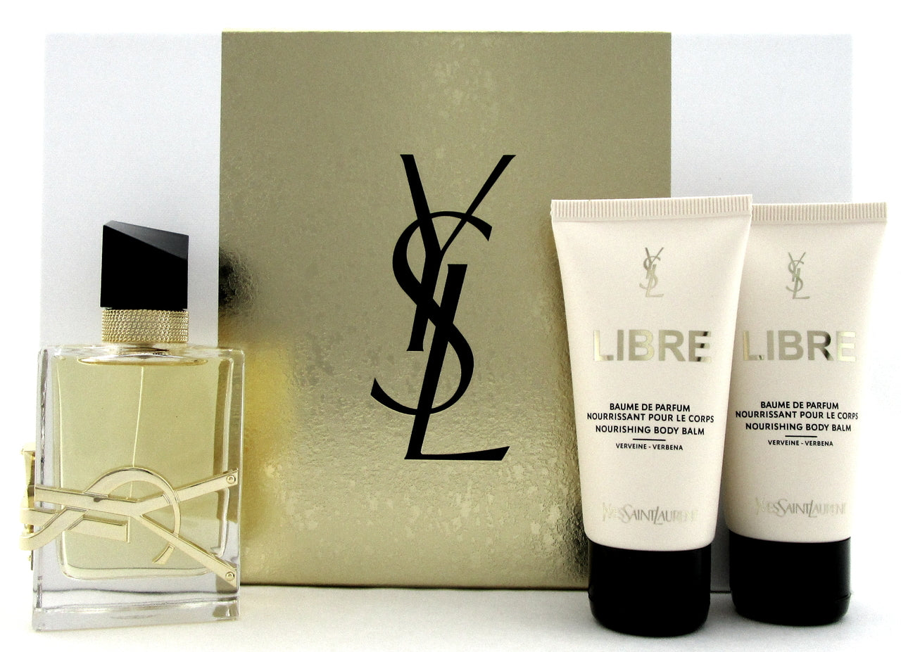 Yves Saint Laurent Libre 1.6 oz EDP Spray + 2 x 1.6 oz B/Balm. New Women's SET