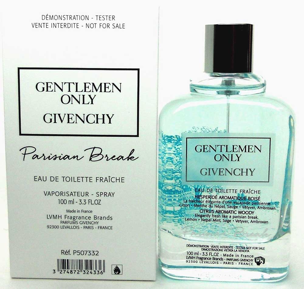 Gentlemen Only Givenchy Parisian Break EDT Fraiche 3.3 oz. *Tester