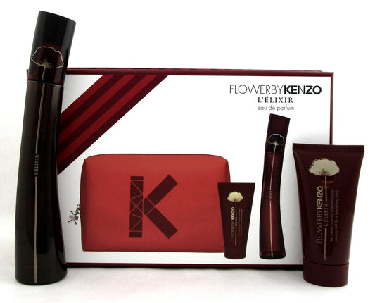 Flower by Kenzo L'elixir Eau de Parfum Spray 1.7 oz.Gift Set.NIB