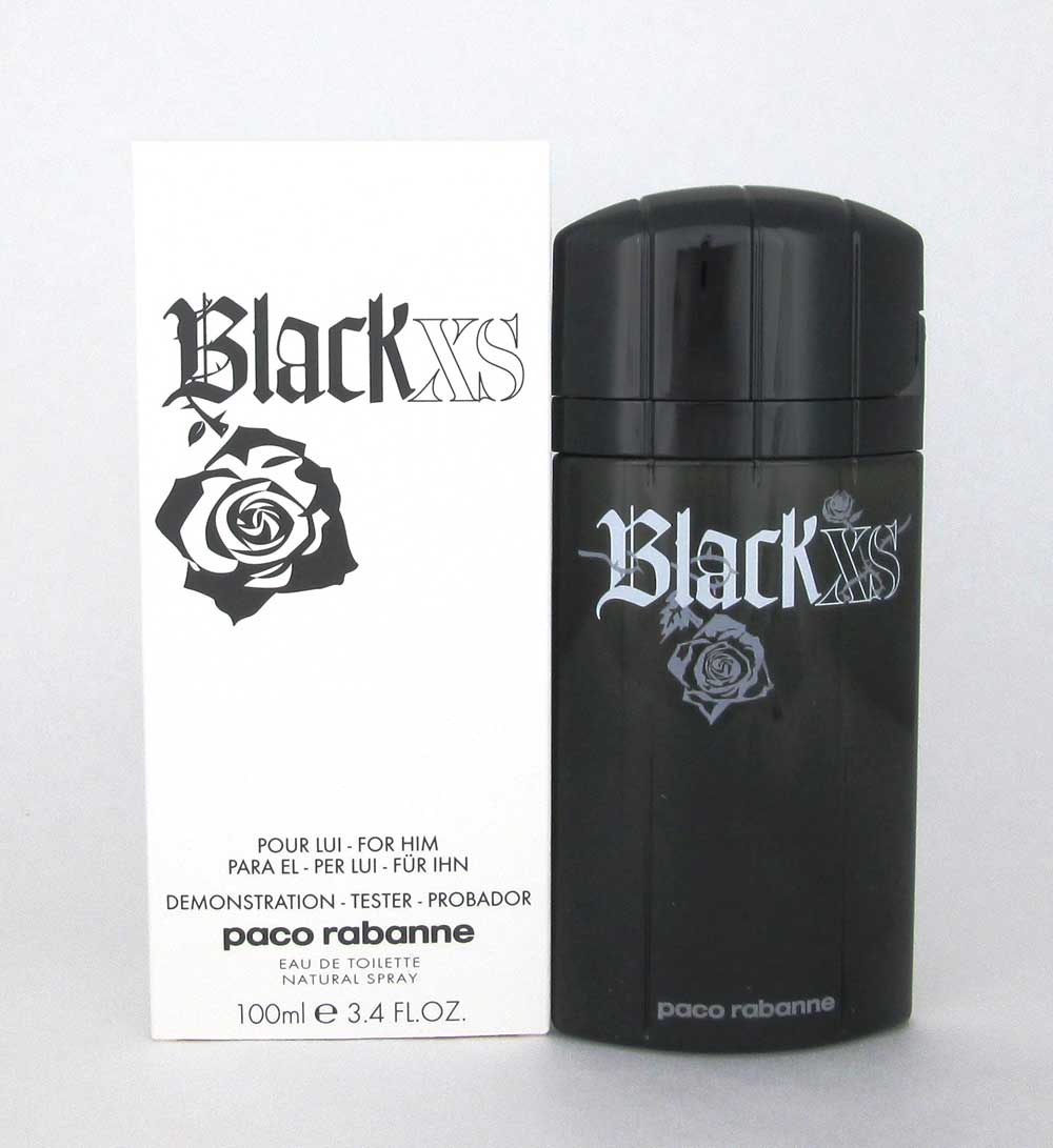 Black XS by Paco Rabanne Eau De Toilette Spray 3.4oz.for Him*Tester