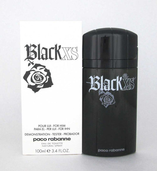 Black XS by Paco Rabanne Eau De Toilette Spray 3.4oz.for Him*Tester