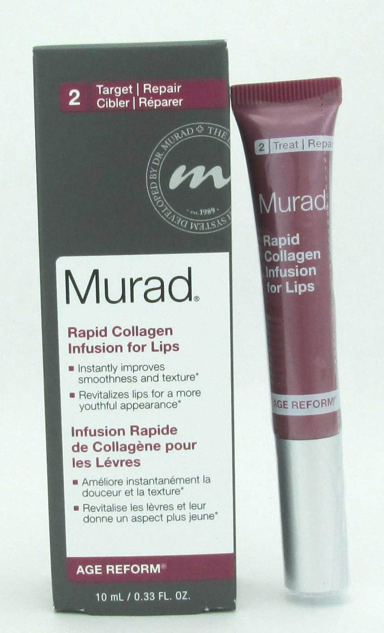 Murad Rapid Collagen Infusion For Lips 0.33 oz/10 ml NIB Sealed Tube