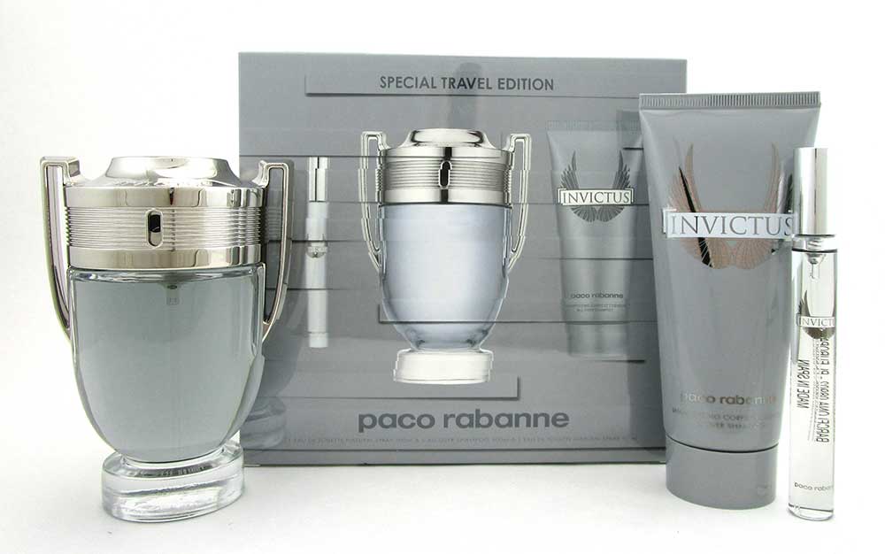 Invictus By Paco Rabanne 3 Pieces Travel Gift Set | Wholesale