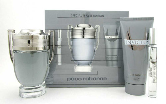 Invictus By Paco Rabanne 3 Pieces Travel Gift Set | Wholesale