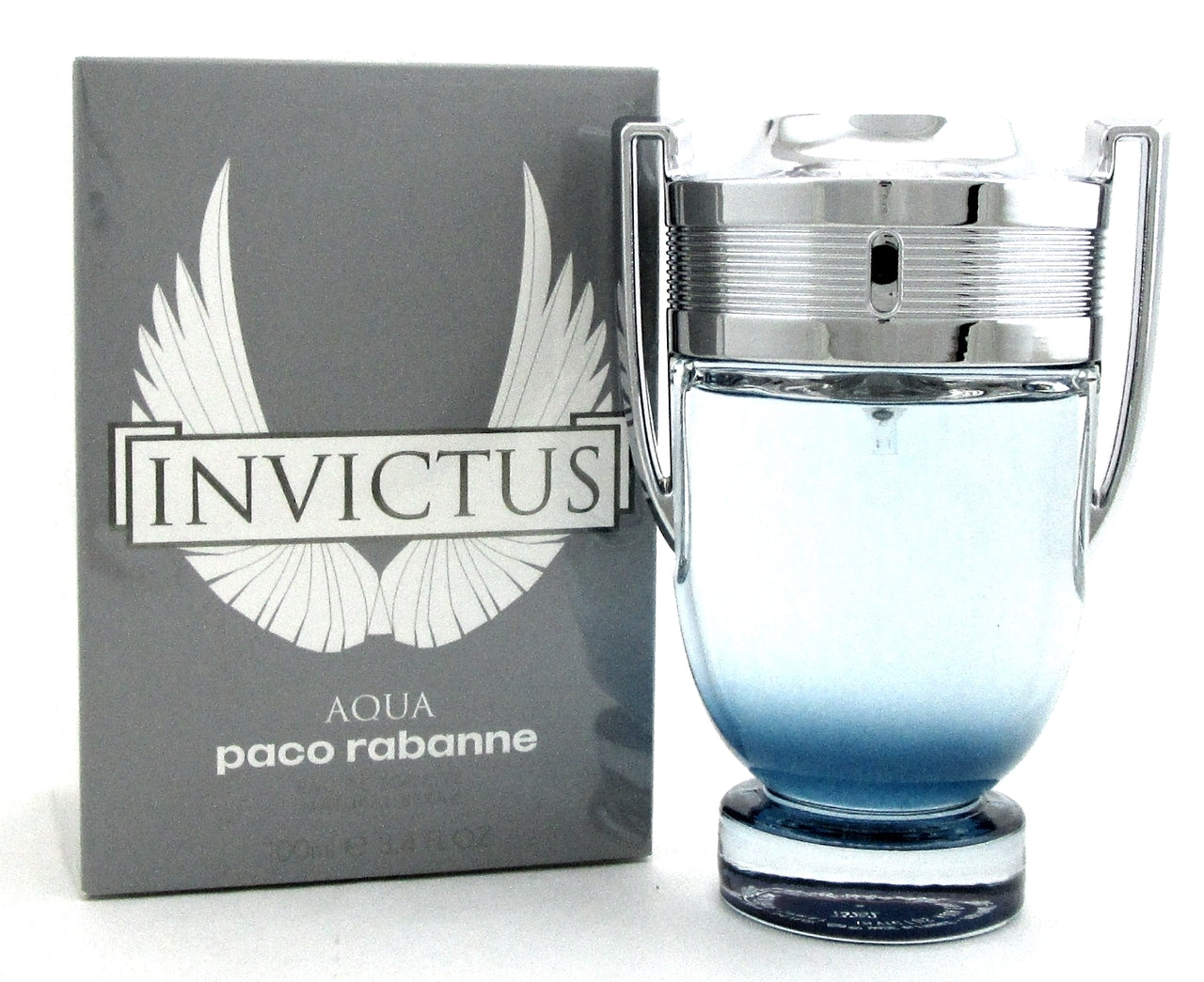 Paco Rabanne Invictus Aqua Eau de Toilette Spray 3.4oz. for Men New