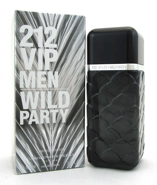 212 VIP Men Wild Party Limit.Ed. by Carolina Herrera EDT Spray 3.4oz.