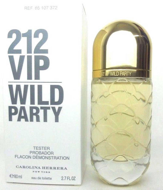 212 VIP Wild Party Carolina Herrera EDT Spray 2.7 oz.Women *Tester