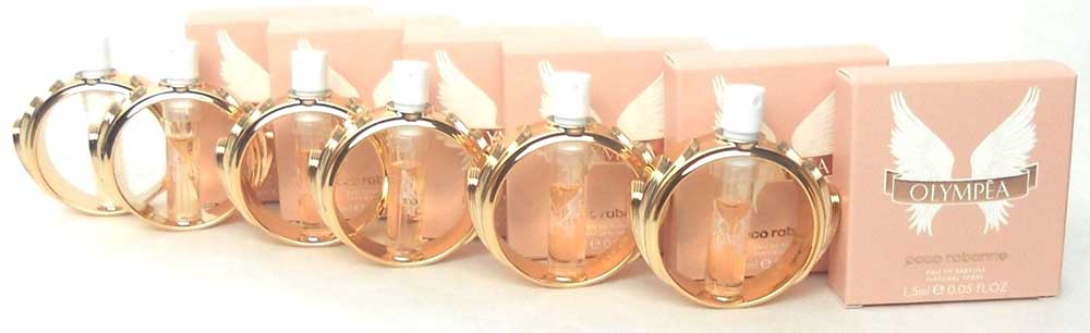 Olympea Paco Rabanne Eau De Parfum Spray Lot of 6x1.5 ml.Each.New