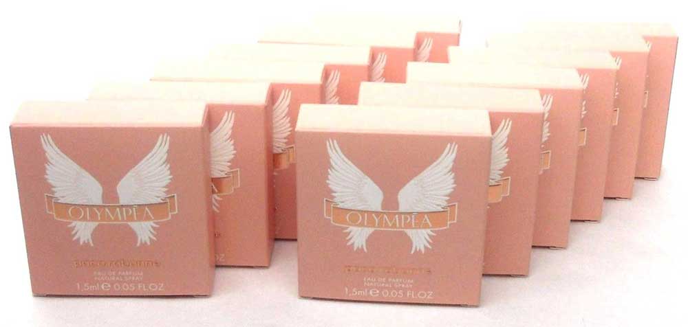 Paco Rabanne Olympea Eau De Parfum Spray Lot of 12 x1.5 ml.Each. New