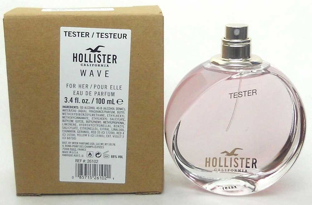 Hollister Wave Perfume for Women 3.4 oz Eau De Parfum Spray *Tester
