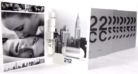 212 NYC Carolina Herrera EDT Spray Sample Vials PACK of 12 pcs.