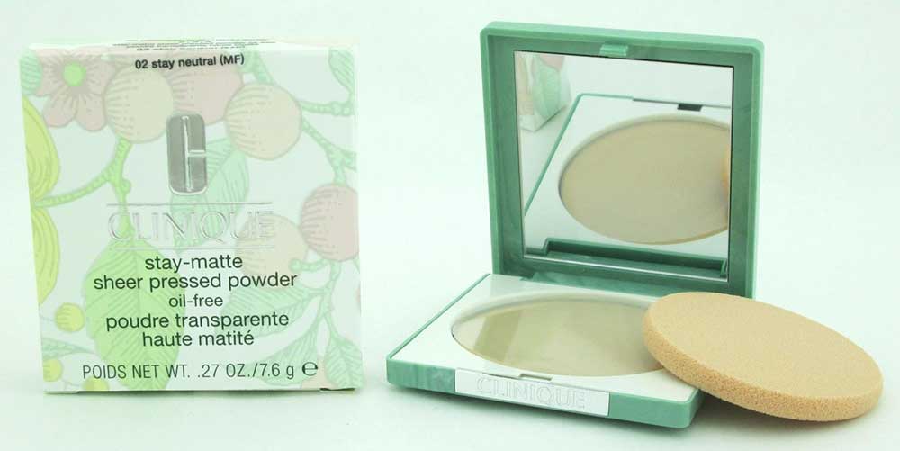 Clinique Stay-Matte Sheer Pressed Powder Oil-F. #02 Stay Neutral 7.6 g(sku:17506
