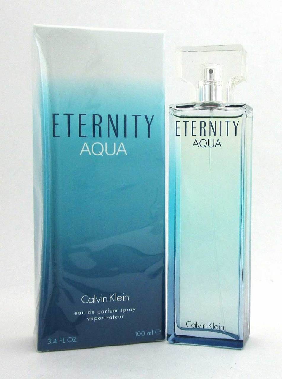 Eternity Aqua Calvin Klein Eau de Parfum Spray 3.4oz.Women*DamagedBox