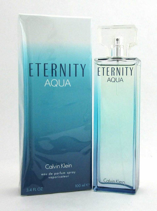 Eternity Aqua Calvin Klein Eau de Parfum Spray 3.4oz.Women*DamagedBox