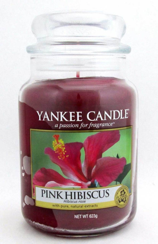 Yankee Candle Pink Hibiscus 623 g/ 22 oz Large Jar Brand New