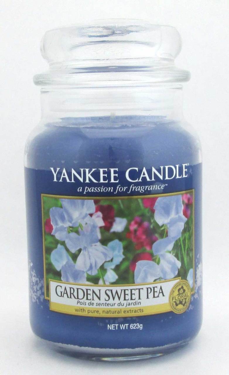 Yankee Candle Garden Sweet Pea Large Jar 623 g/ 22 oz Brand New