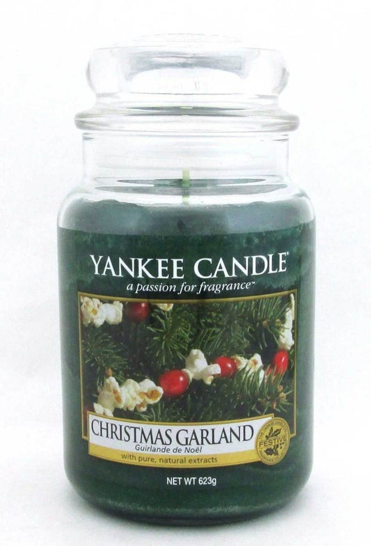 Yankee Candle Christmas Garland 623 g/ 22 oz Large Jar. Brand New