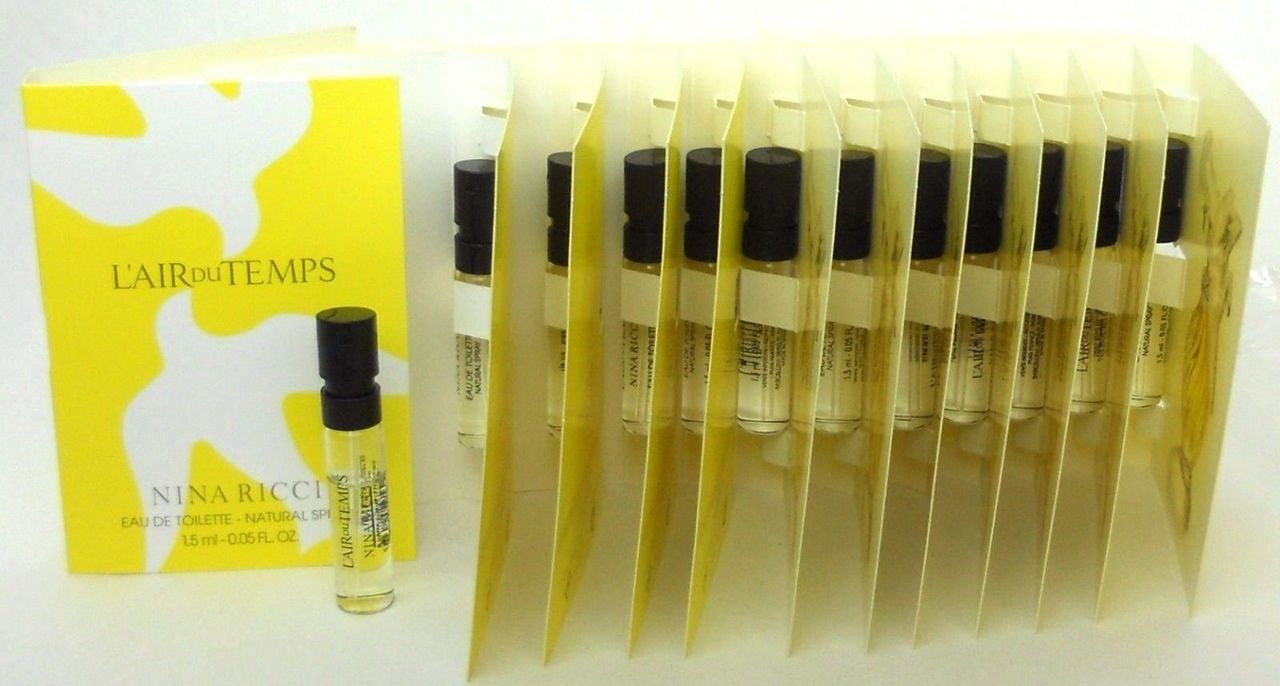 Nina Ricci L'AIR DU TEMPS EDT Sample Vials Lot of 12 pcs