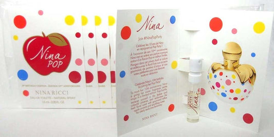 Nina POP by Nina Ricci EDT Spray Samples Pack of 12.New in Sealed Bag