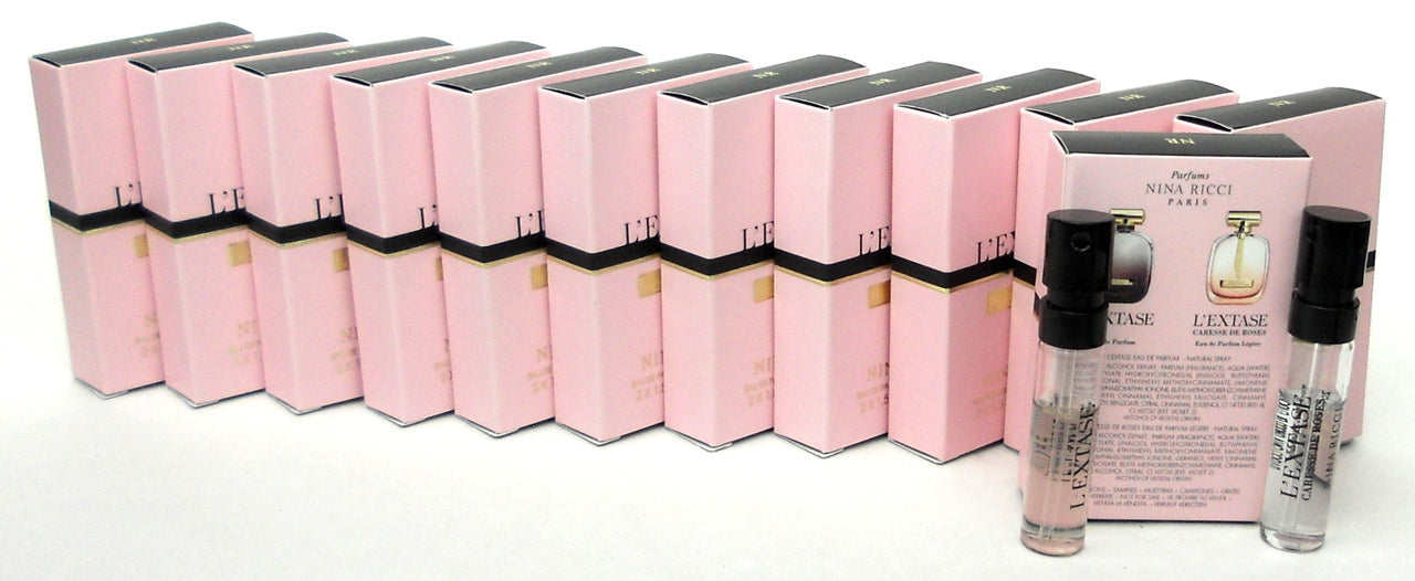 Nina Ricci L'extase EDP Spray Vial 12 pcs. +L'extase Caresse de Roses EDP Legere Spray Vial 12 pcs.