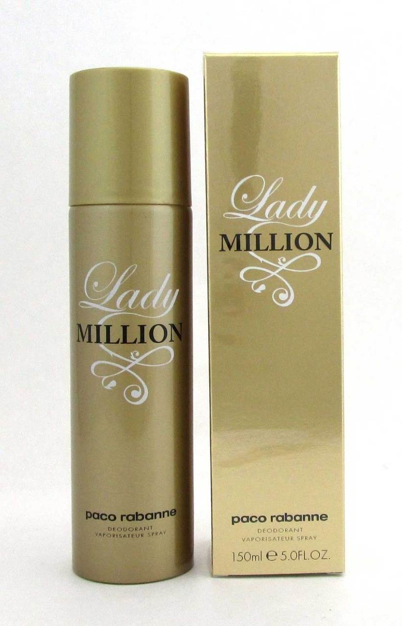 Lady Million by Paco Rabanne Deodorant Spray 5.0 oz /150 ml for Women