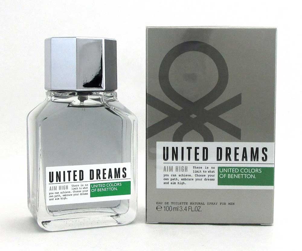 Benetton United Dreams Aim High EDT Spray for Men 3.4 oz./100 ml.