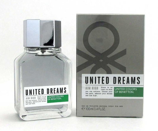 Benetton United Dreams Aim High EDT Spray for Men 3.4 oz./100 ml.