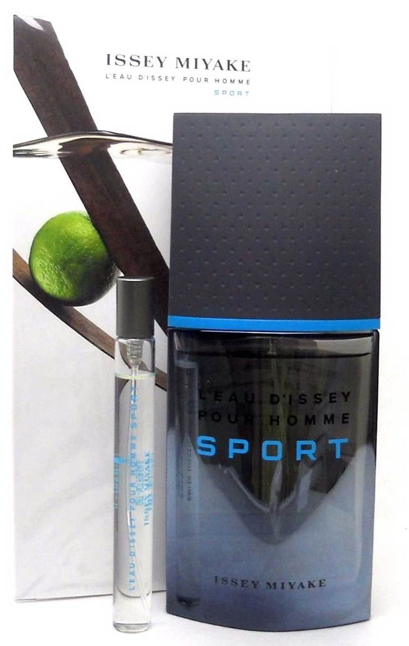 L'eau D'issey Pour Homme Sport EDT Spray 3.3 oz +10 ml.Spray.NIB Set