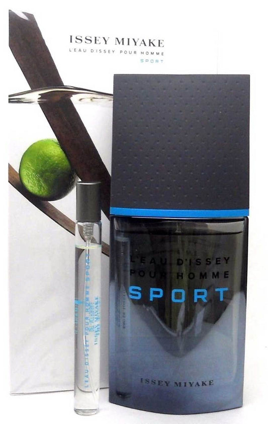 L'eau D'issey Pour Homme Sport EDT Spray 3.3 oz +10 ml.Spray.NIB Set