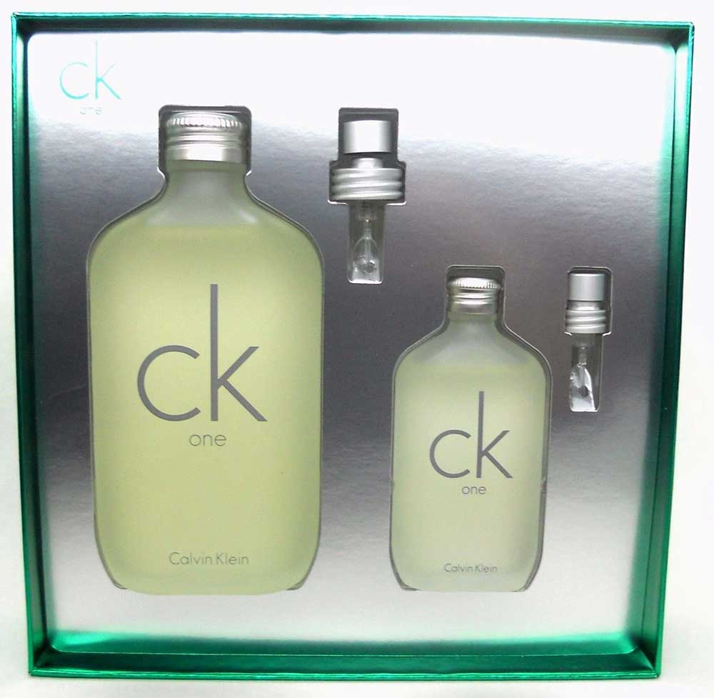 CK ONE CK1 Calvin Klein 6.7oz.EDT+1.7oz.EDT Spray. New. Damaged Box